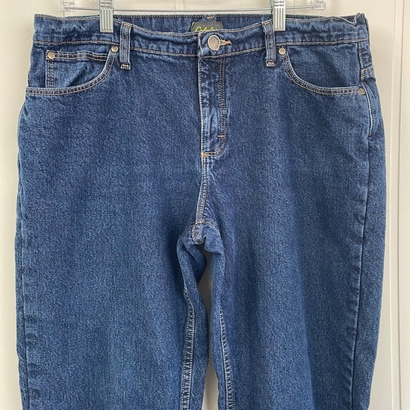 Cabela's Flannel Lined Straight Leg Jeans Women's Size 14 Short Cotton Zip Fly - Picture 6 of 16